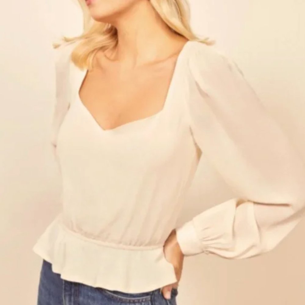 NWT Reformation Valencia Top, Size Small